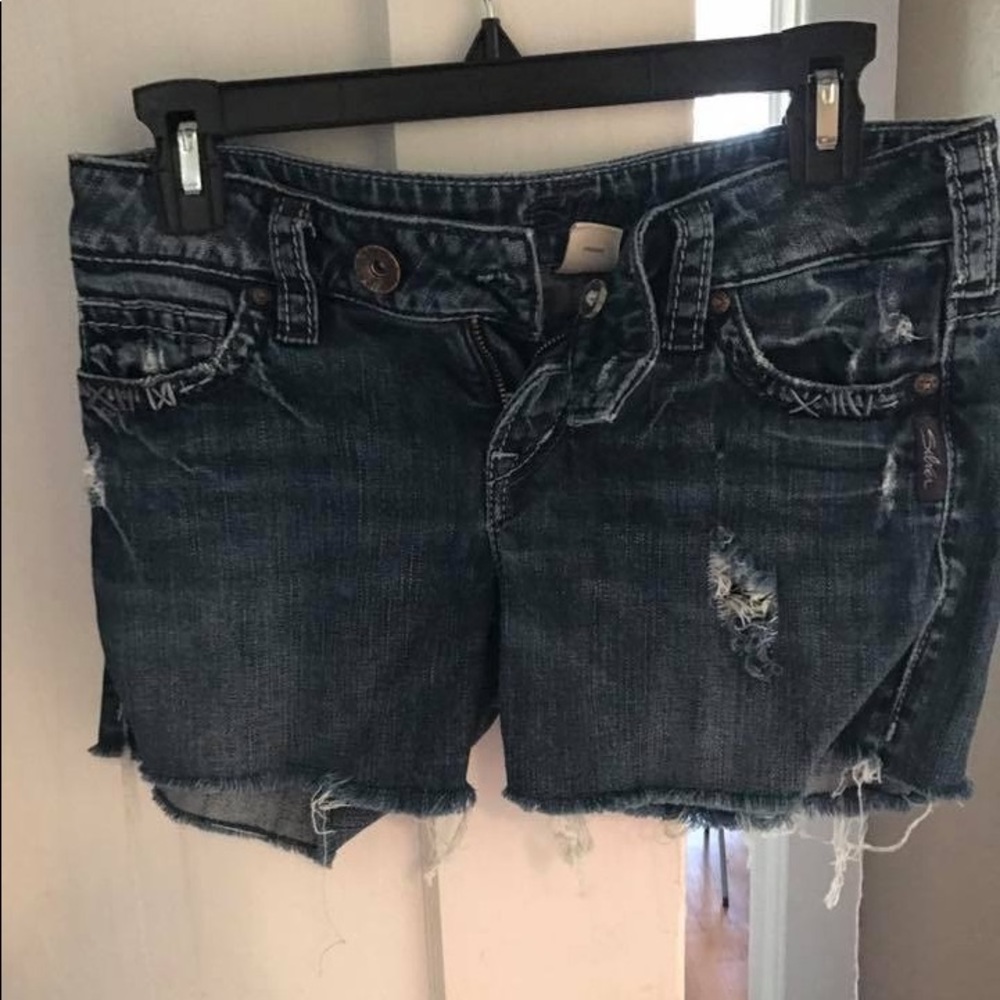 Silver brand jean shorts
